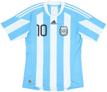 2010-11 Argentina Home Shirt #10
