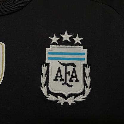 Argentina 2026 Black Goalkeeper Jersey | Golden Champions Badge & Three-Star Edition