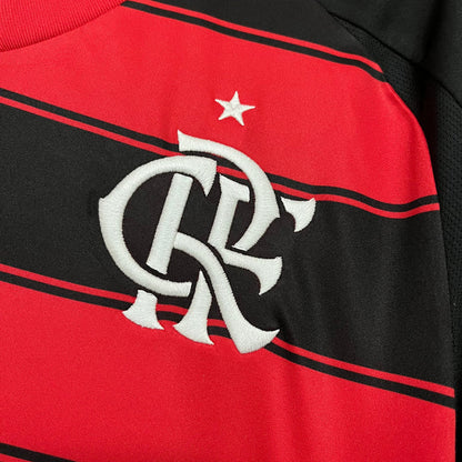 Jersey Flamengo Home 2025 s/n° Fan Version Adidas Men's - Red+Black