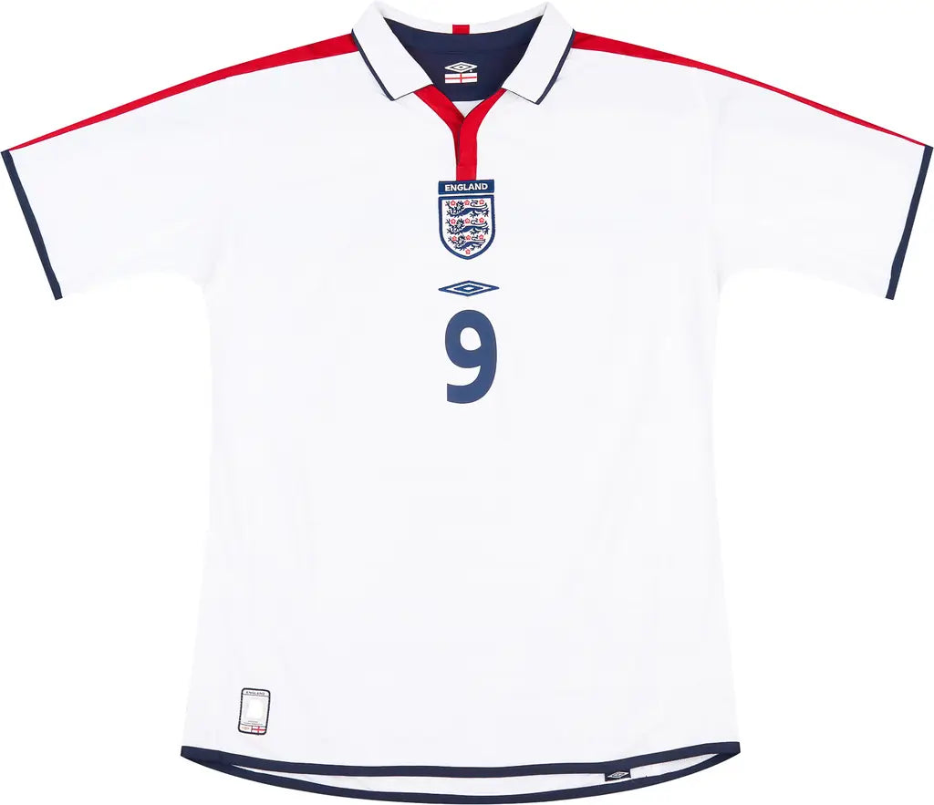 2003-05 England Home Shirt Rooney #9