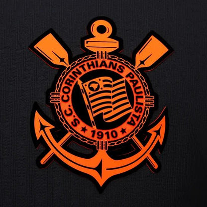 Jersey Corinthians (Total 90) III 2025 - Black and Orange - Men's - Player Version