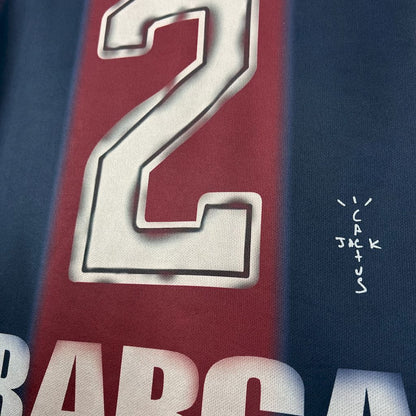 CJ x x Barcelona Retro 2000/01 Home Skeleton jersey