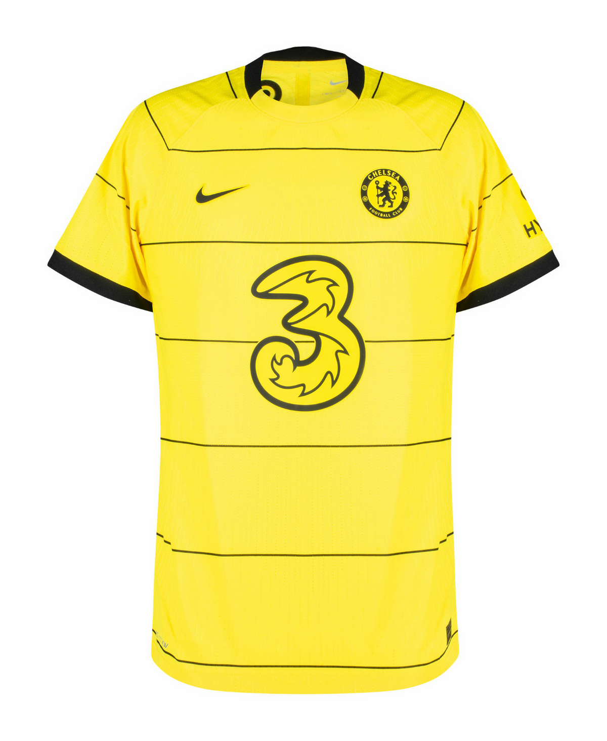 Jersey Chelsea Away 21/22 Amarela Listrada