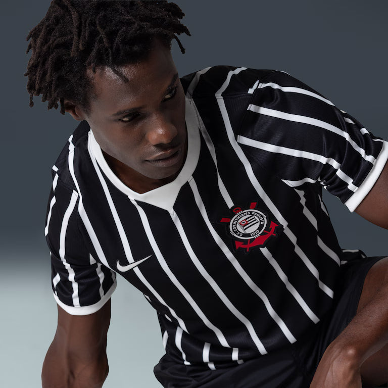 Corinthians II 2026/27 Without Number Player Version Nike Men's - White+Black Jersey