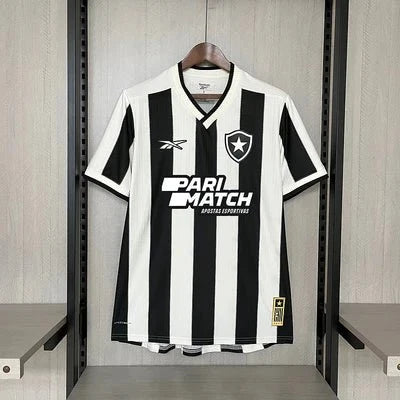 Jersey Reebok Botafogo 24/25 Home - Preta and Branca (patrocinadores)