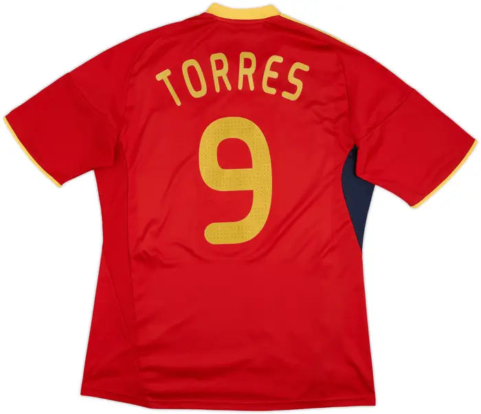 2009 Spain Home Shirt Torres #9