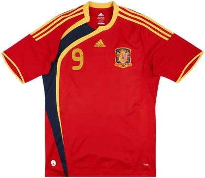2009 Spain Home Shirt Torres #9