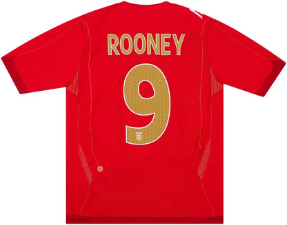 2006-08 England Away Shirt Rooney #9