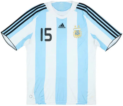 2007-09 Argentina Home Shirt #15