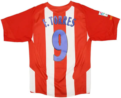 2005-06 Atletico Madrid Home Shirt Torres #9