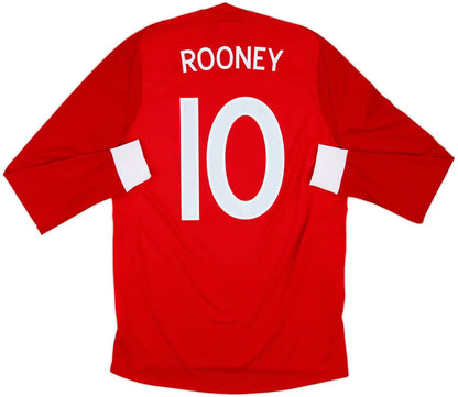 2010-11 England Away Shirt Rooney #10