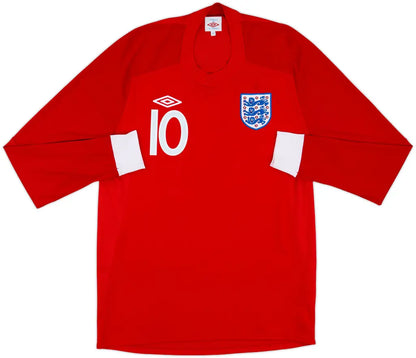 2010-11 England Away Shirt Rooney #10