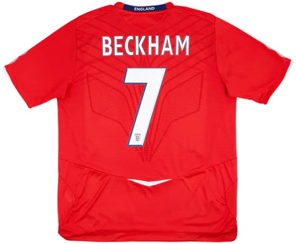 England Away Shirt Beckham #7 2008-10
