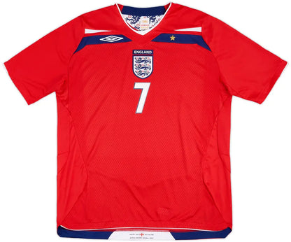 England Away Shirt Beckham #7 2008-10