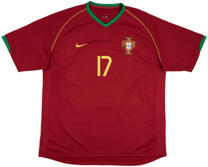 2006-08 Portugal Home Shirt C. #17