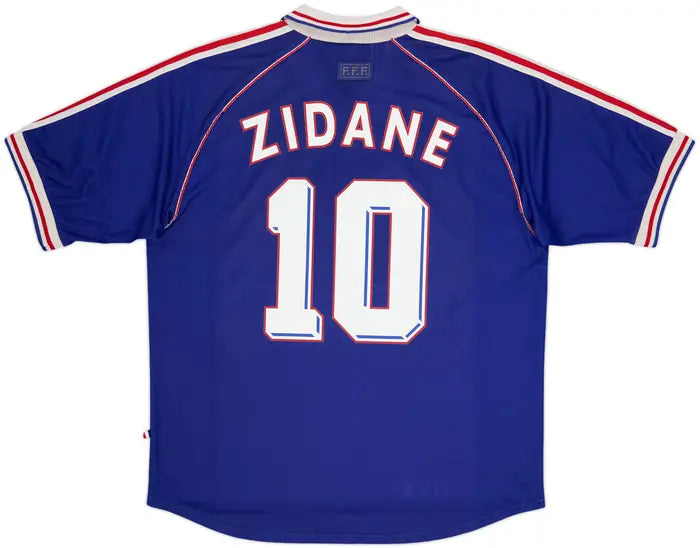 1998-00 France Home Shirt Zidane #10