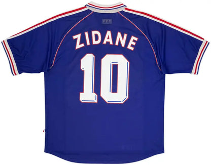 1998-00 France Home Shirt Zidane #10