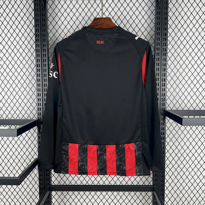 AC Milan 2025/26 Home Long Sleeve Jersey