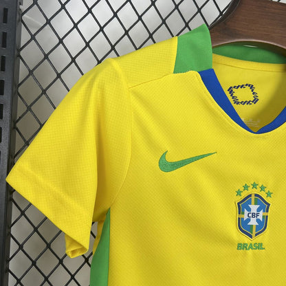 Brazil 2025/26 Home Kids Kit Brazil