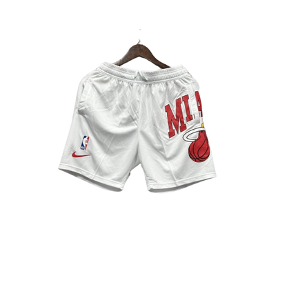 Shorts NBA Miami Heat 23/24 Casual - - Red - White - Black