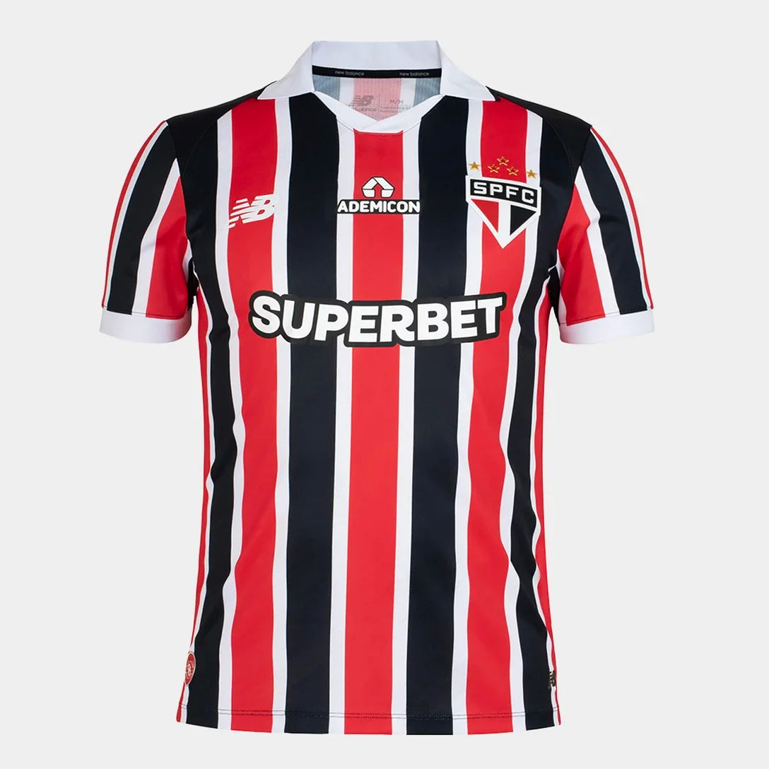 Jersey São Paulo Away 2026/27 Player Version New Balance Men's - Red+White