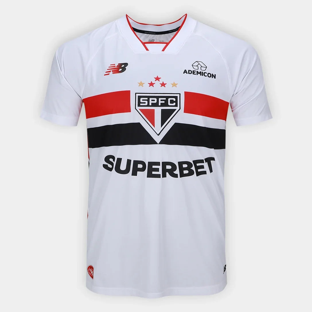São Paulo I 2026/27 Fan Version New Balance Men's - White+Red Jersey