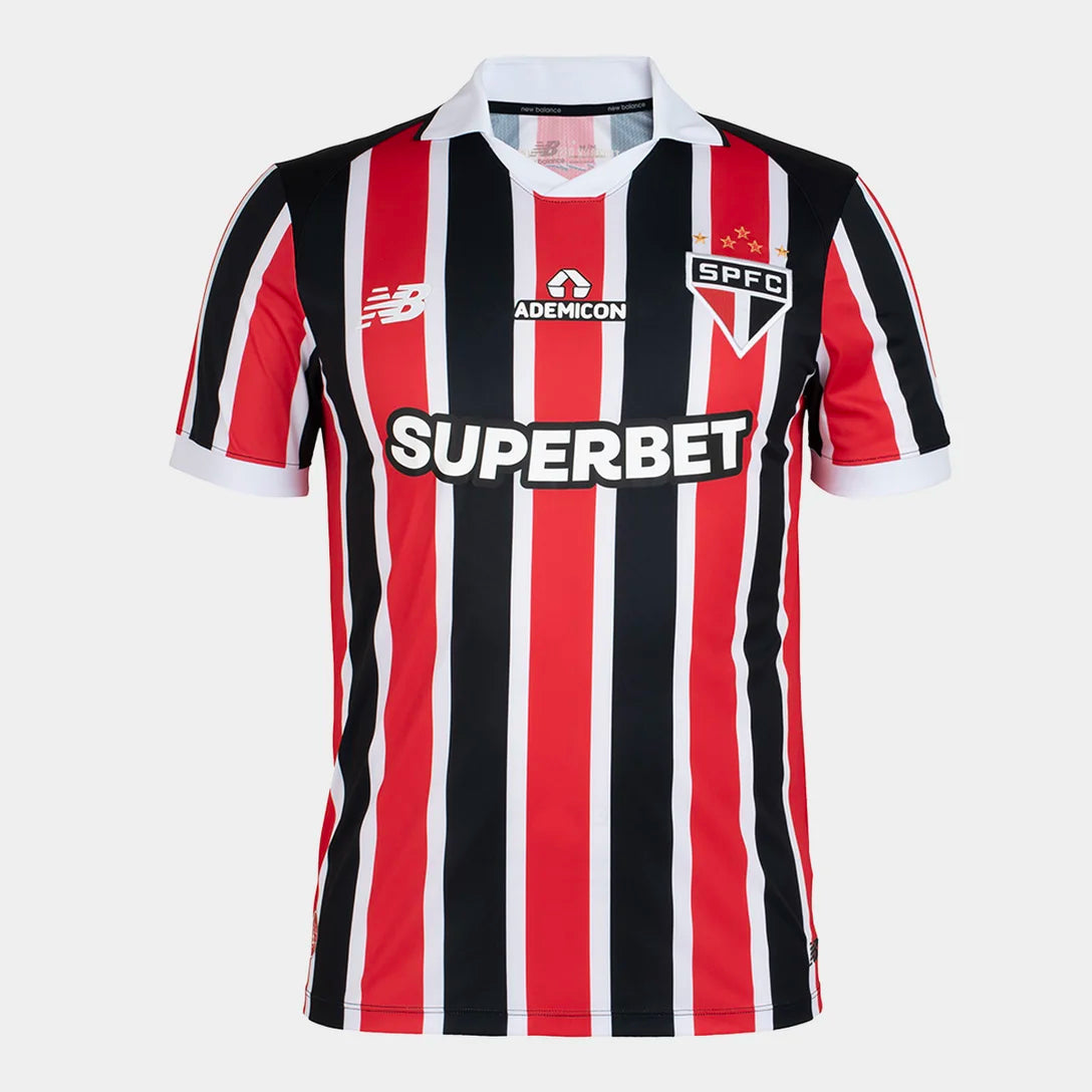 Jersey São Paulo Away 2026/27 Fan Version New Balance Men's - Red+White