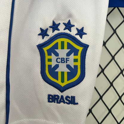Brazil Away Retro Kids Kit 2002