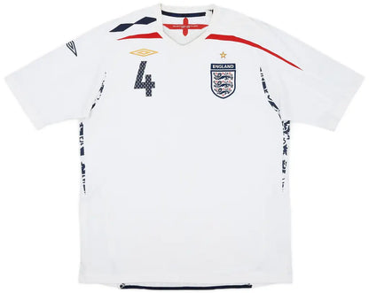 2007-09 England Home Shirt Gerrard #4