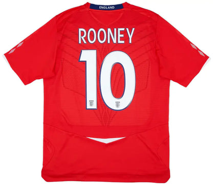 2008-10 England Away Shirt Rooney #10