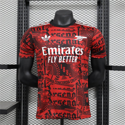 Arsenal 25/26 Training Jersey - Dark Red - Player Version - Slim Fit