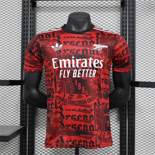 Arsenal 25/26 Training Jersey - Dark Red - Player Version - Slim Fit