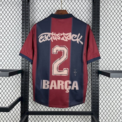 CJ x x Barcelona Retro 2000/01 Home Skeleton jersey