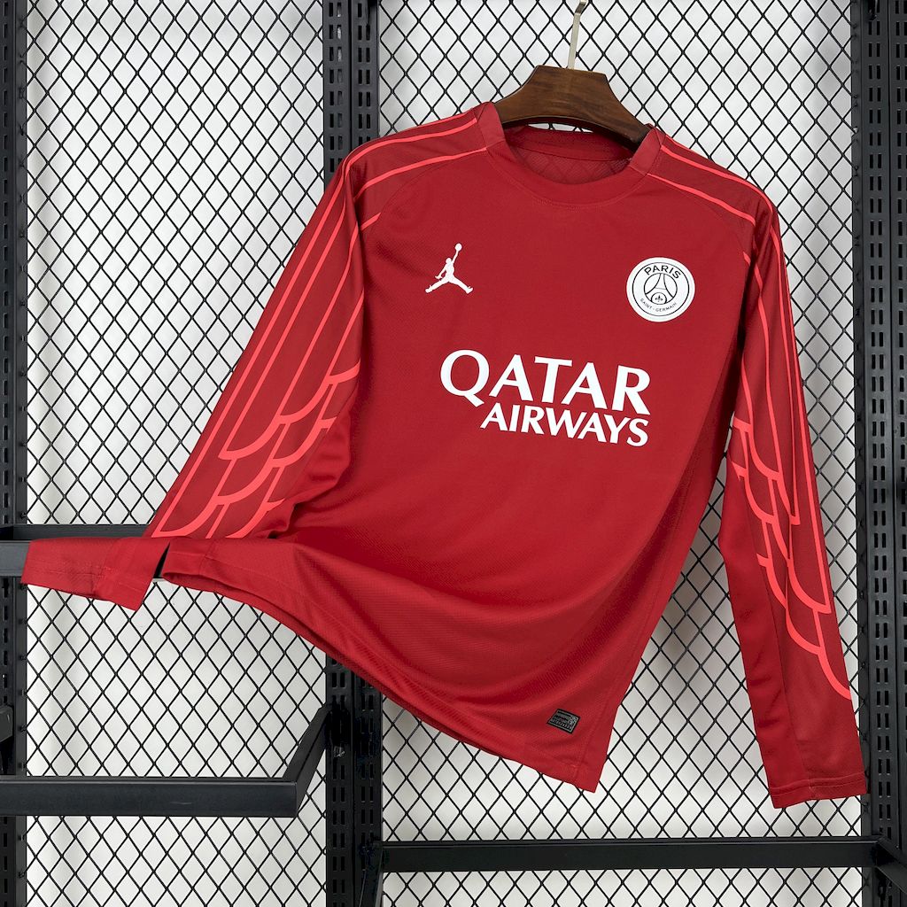 Paris Saint-Germain 2025/26 Red goalkeeper Long Sleeve Jersey