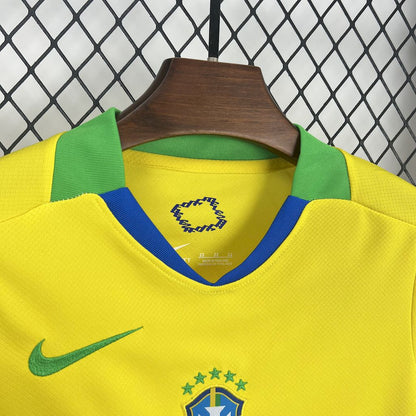 Brazil 2025/26 Home Kids Kit Brazil