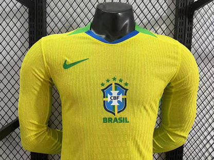 Brazil 2025/26 Long Sleeve Brazil - Player Version [Slim Fit]