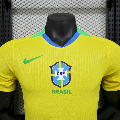 Brazil 2025/26 Home Jersey Player Version - Brazil - Slim Fit