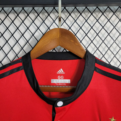 Flamengo Home 17/18 Red e Black