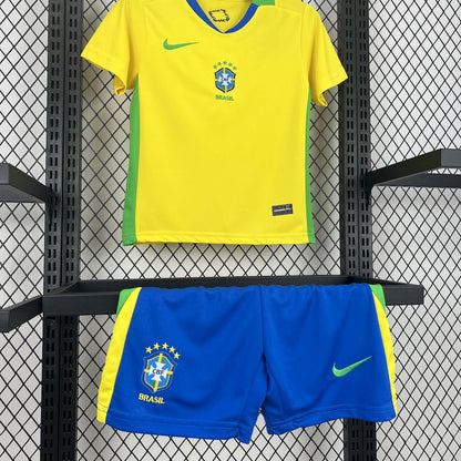 Brazil 2025/26 Home Kids Kit Brazil