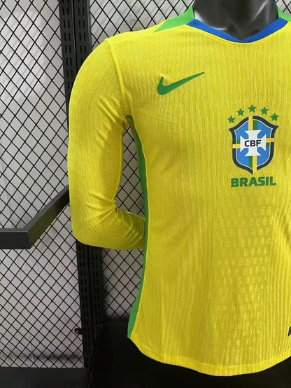 Brazil 2025/26 Long Sleeve Brazil - Player Version [Slim Fit]
