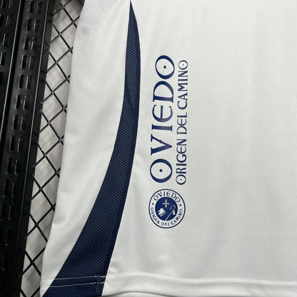 Jersey Real Oviedo White Away Away 24/25 Men's