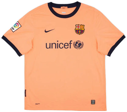2009-10 Barcelona Away Shirt #10