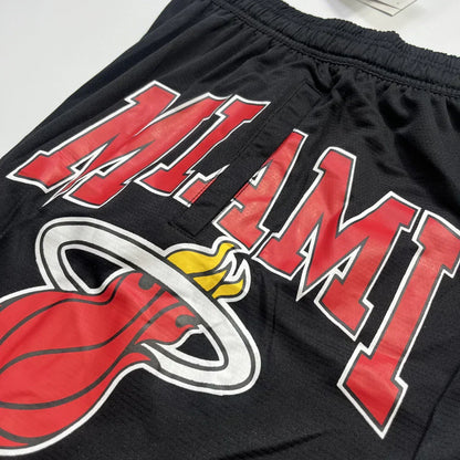 Shorts NBA Miami Heat 23/24 Casual - - Red - White - Black