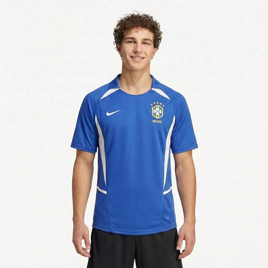 Brazil 2002 II Away Jersey - Retro Version