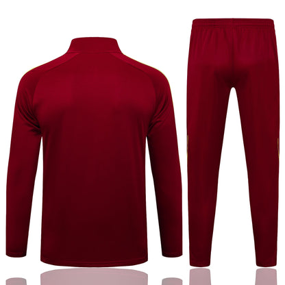 Arsenal Retro Training Kit - Edition Bordô and Yellow with 3 Listras