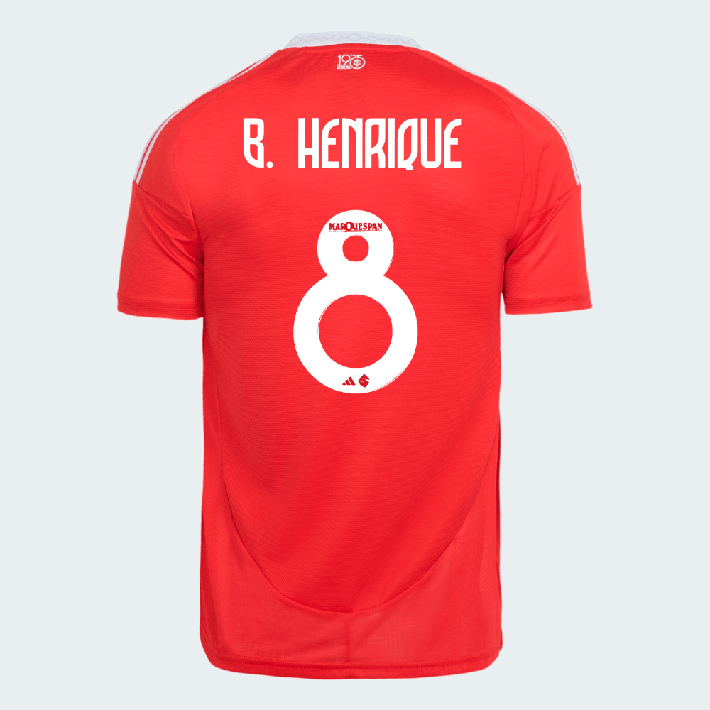 Jersey Adidas Internacional 2025/26 I - B. Henrique N° 8