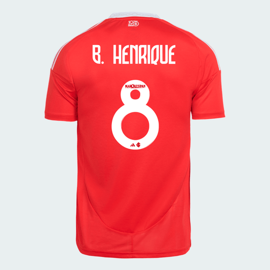 Jersey Adidas Internacional 2025/26 I - B. Henrique N° 8