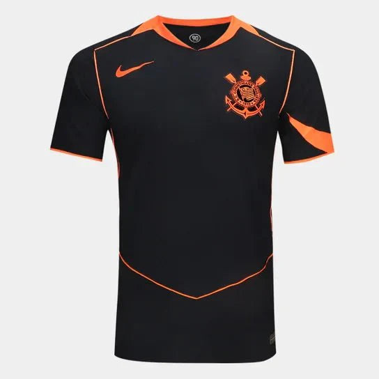 Jersey Corinthians (Total 90) III 2025 - Black and Orange - Men's - Player Version
