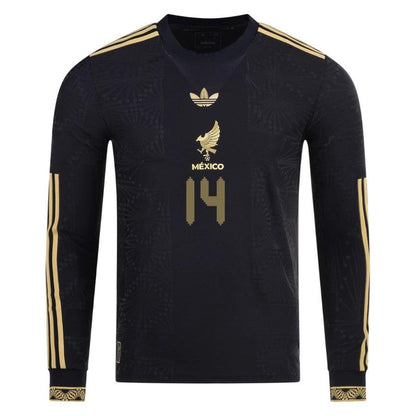 Mexico Chicharito 2025 Special Edition Long Sleeve Third Player Version Jersey by [Slim Fit]