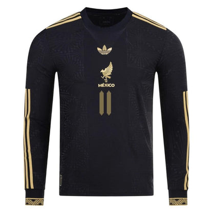 Mexico Santiago Giménez 2025 Special Edition Long Sleeve Third Player Version Jersey by [Slim Fit]